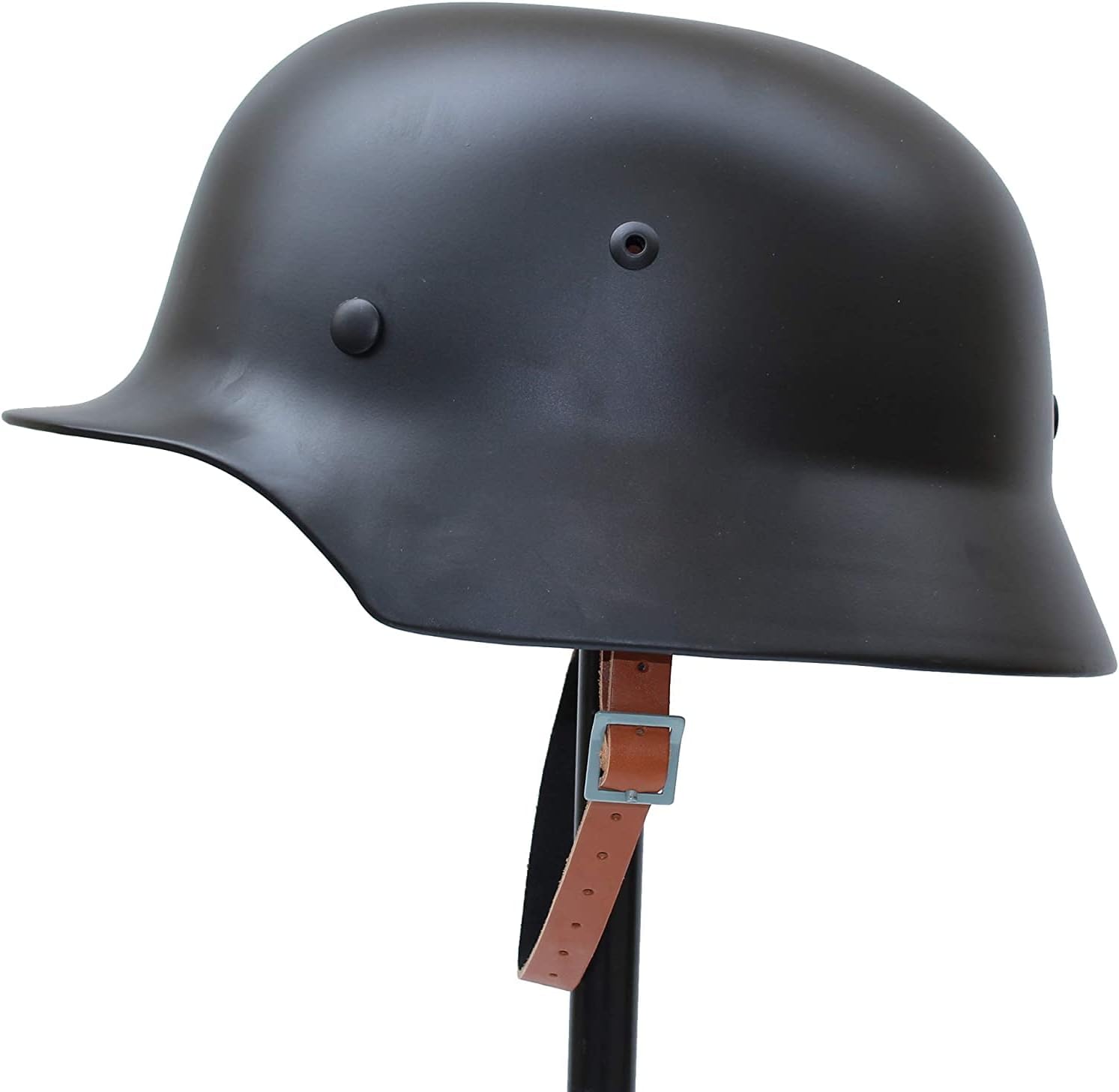 WW2 WWII German M35 Helmet with Net Cover Steel Material M1935 Soldier Stahlhelm with Net/Canvas Chin Strap Black Green Color